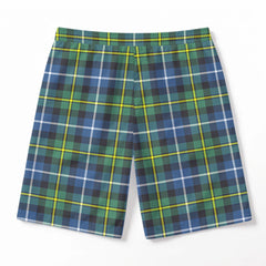 MacNeil of Barra Ancient Tartan Crest Men's Beach Shorts