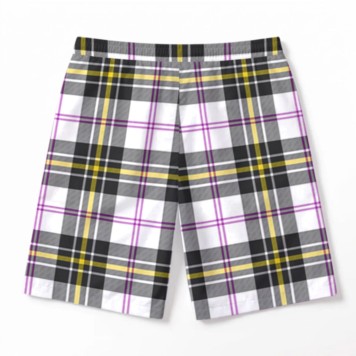 MacPherson Dress Modern Tartan Crest Men's Beach Shorts
