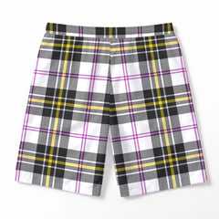 MacPherson Dress Modern Tartan Crest Men's Beach Shorts