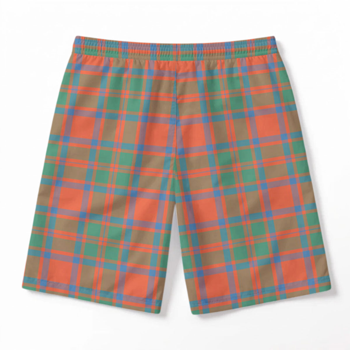 McIntosh Ancient Tartan Crest Men's Beach Shorts