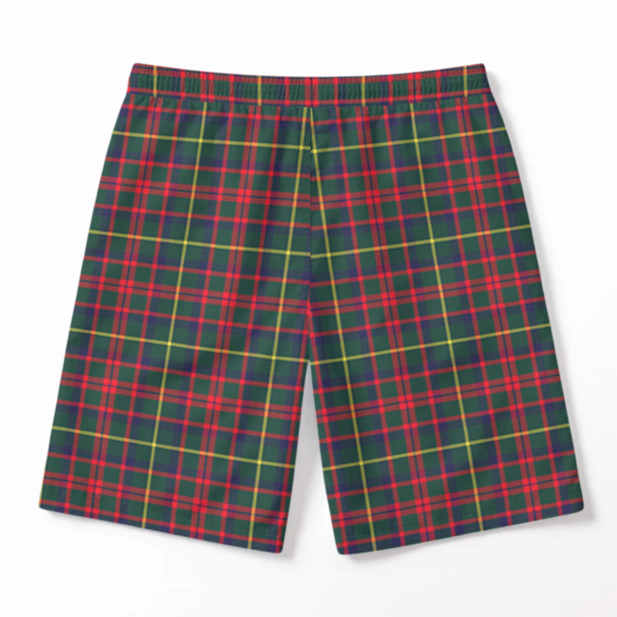 McIntosh Hunting Modern Tartan Crest Men's Beach Shorts
