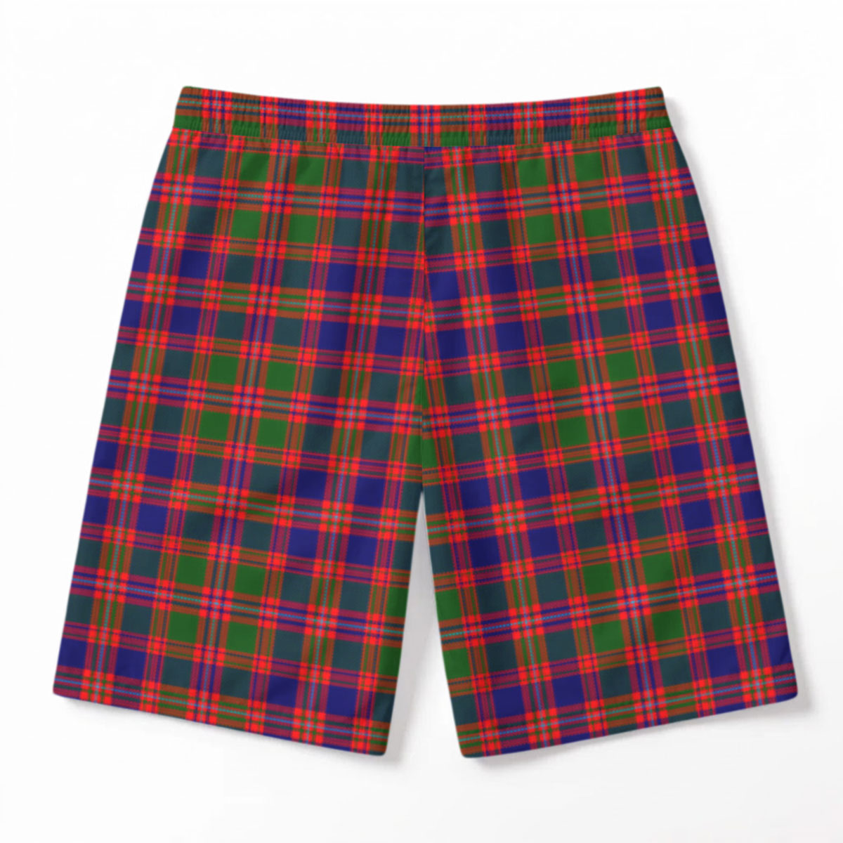 McIntyre Modern Tartan Crest Men's Beach Shorts