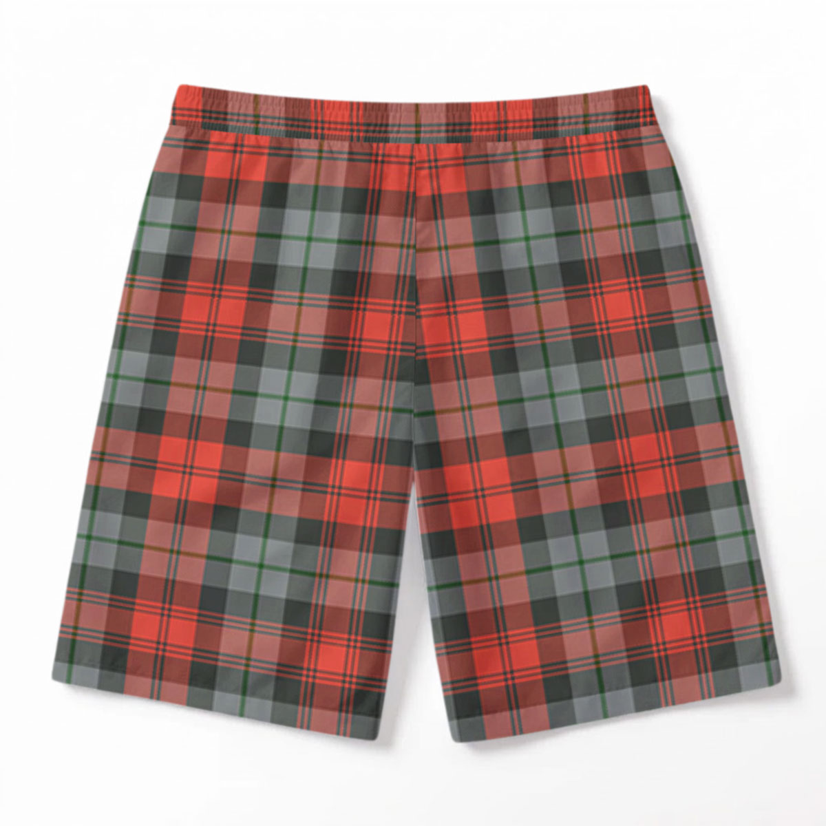 McLachlan Weathered Tartan Crest Men's Beach Shorts