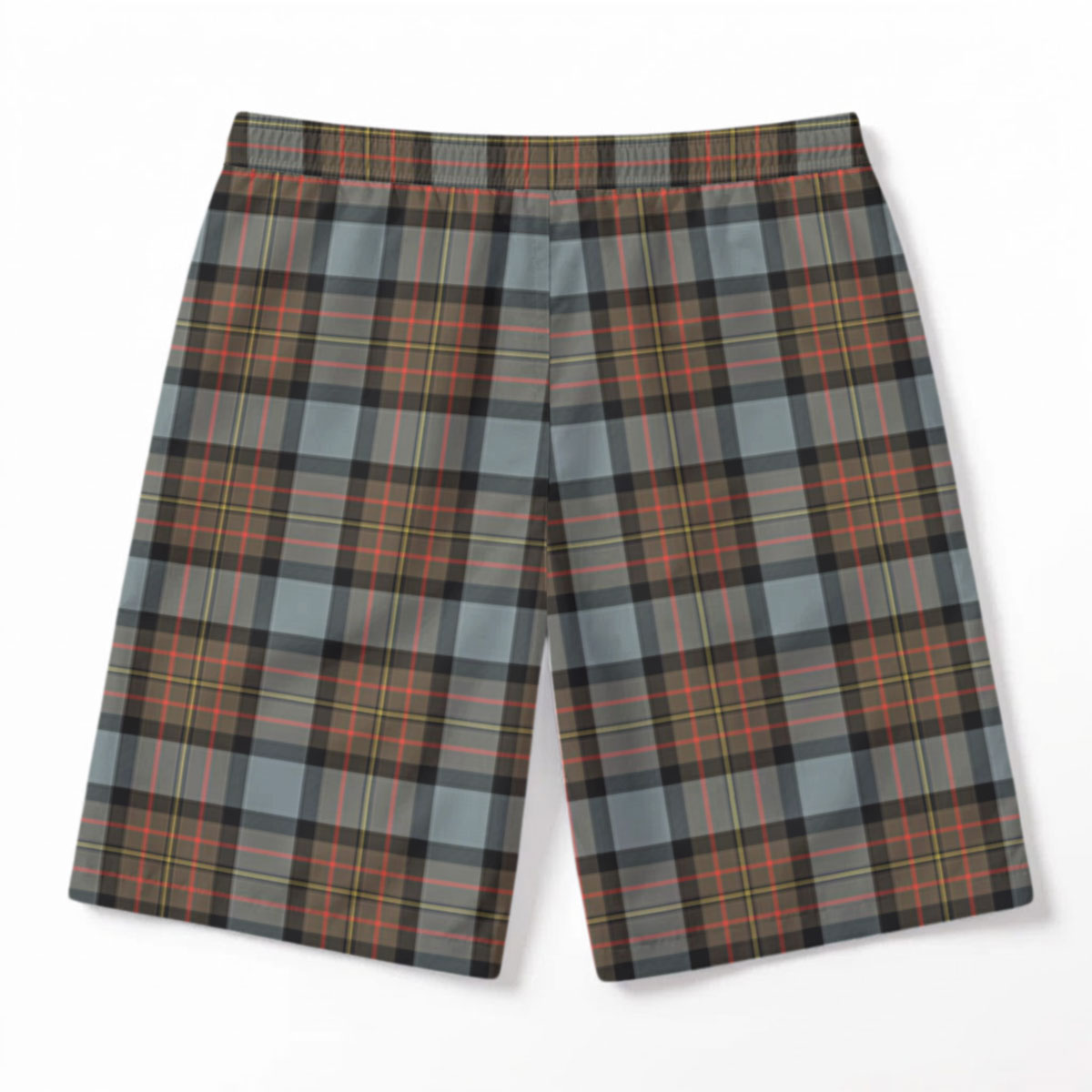 McLaren Weathered Tartan Crest Men's Beach Shorts