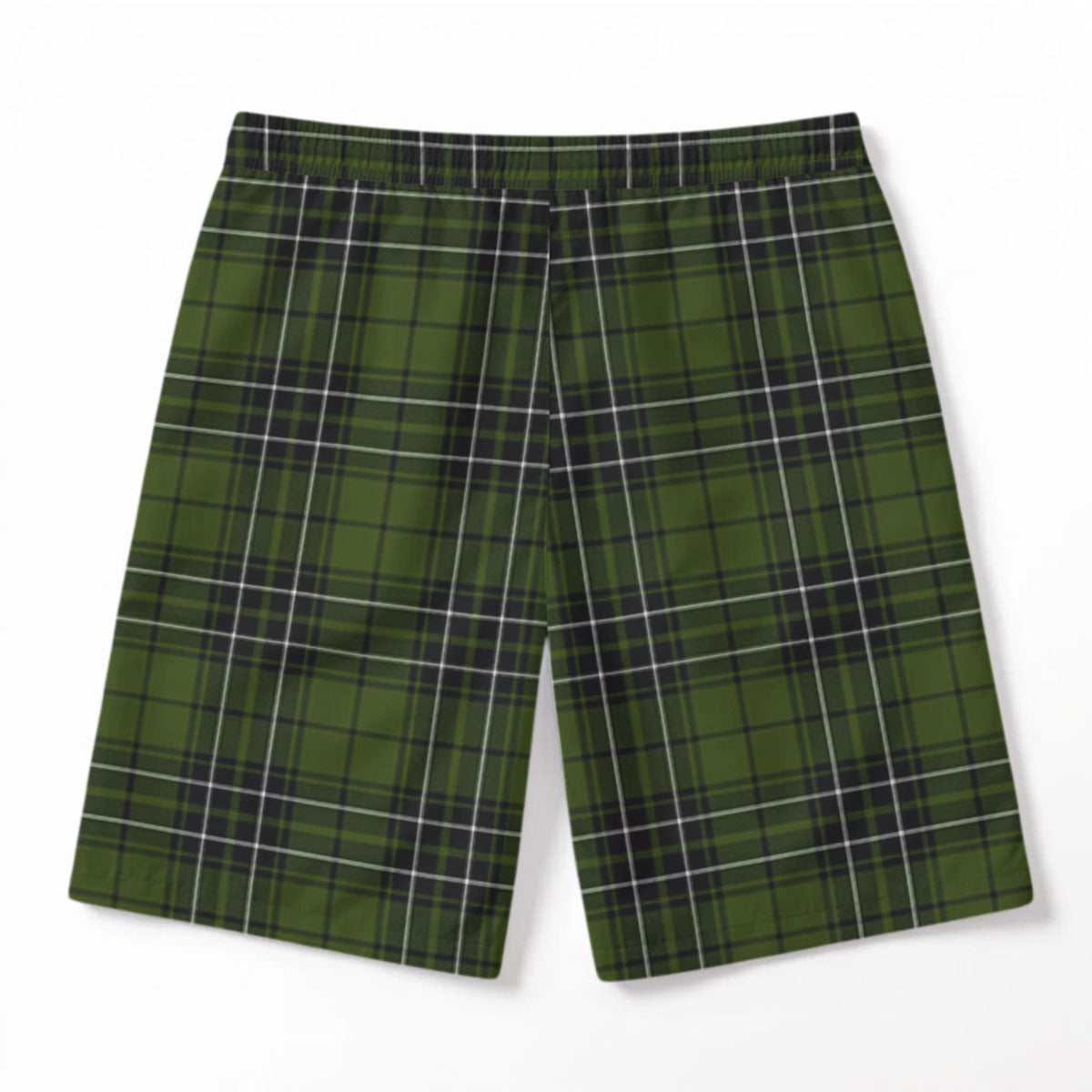 McLean Hunting Tartan Crest Men's Beach Shorts