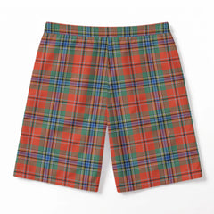 McLean of Duart Ancient Tartan Crest Men's Beach Shorts