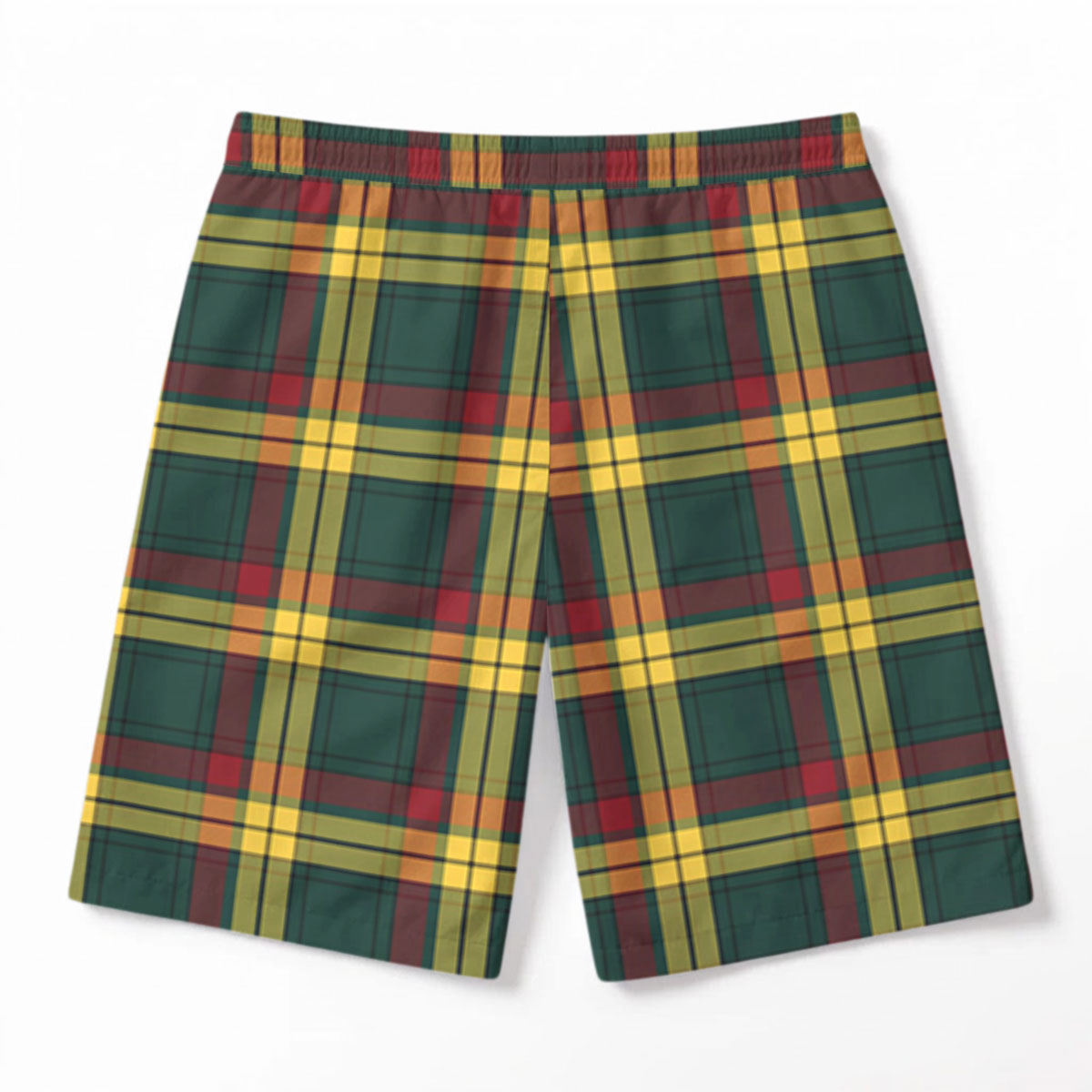 McMillan Old Modern Tartan Crest Men's Beach Shorts