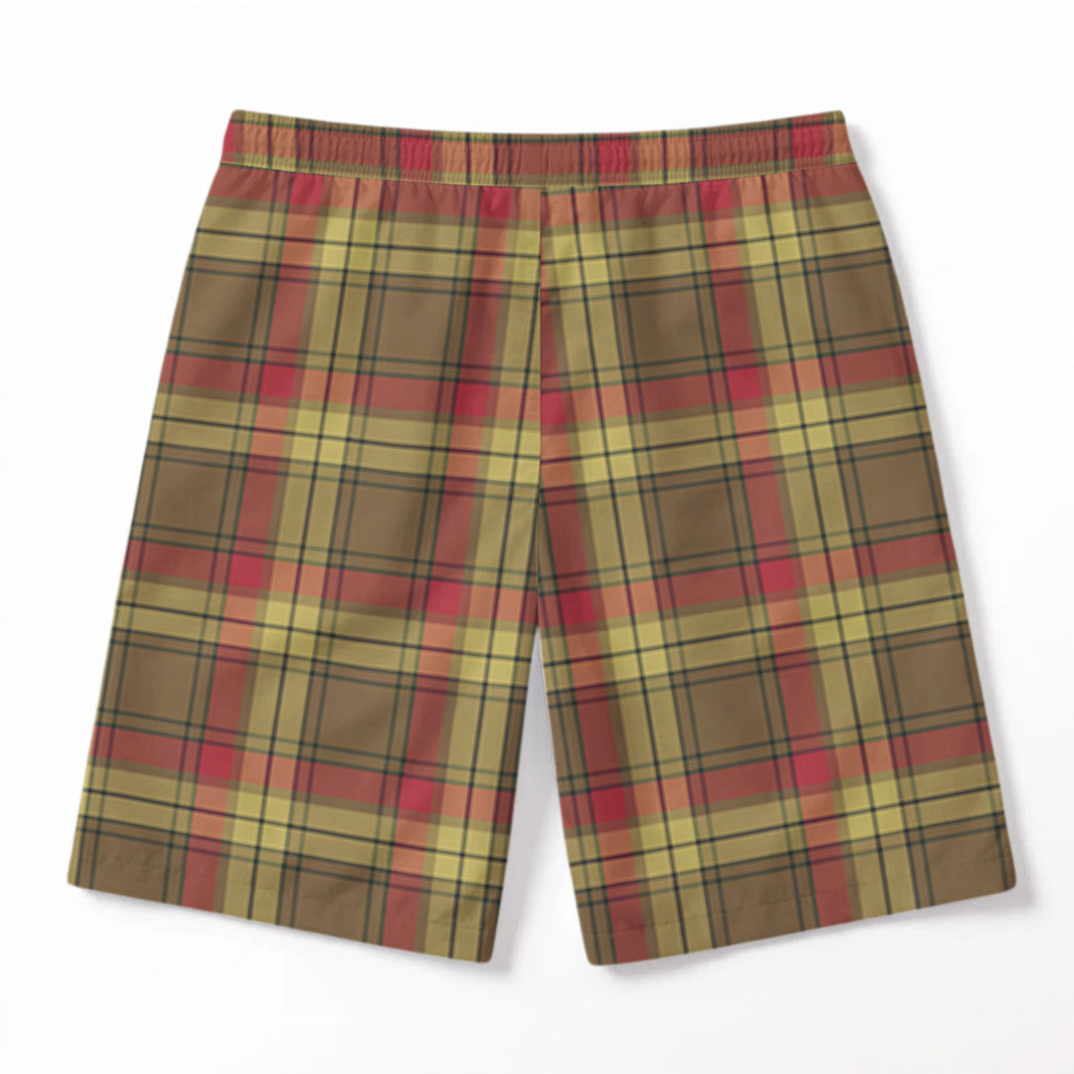 McMillan Old Weathered Tartan Crest Men's Beach Shorts