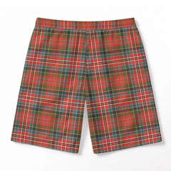 McPherson Weathered Tartan Crest Men's Beach Shorts