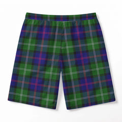 McThomas Modern Tartan Crest Men's Beach Shorts