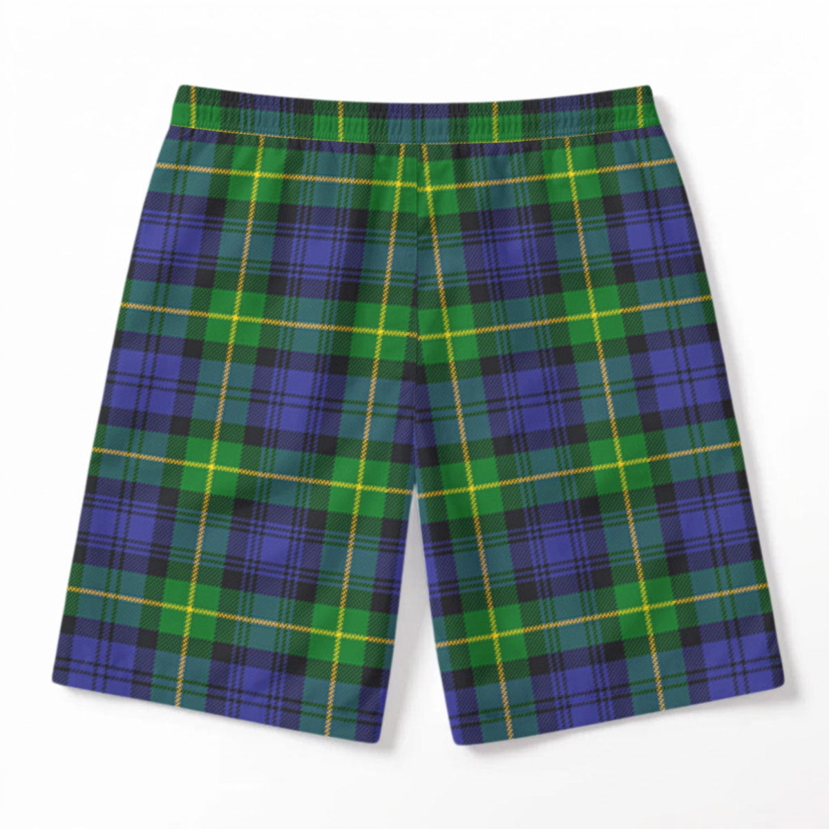 Meldrum Tartan Crest Men's Beach Shorts