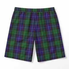 Mitchell Tartan Crest Men's Beach Shorts