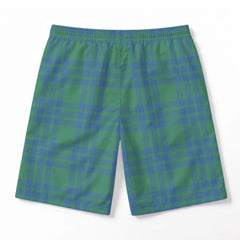 Montgomery Ancient Tartan Crest Men's Beach Shorts