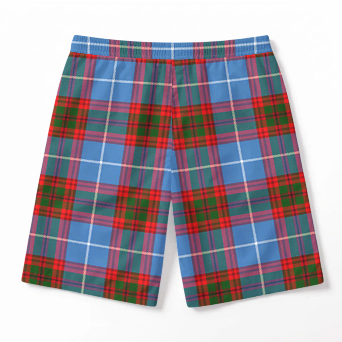 Newton Tartan Crest Men's Beach Shorts