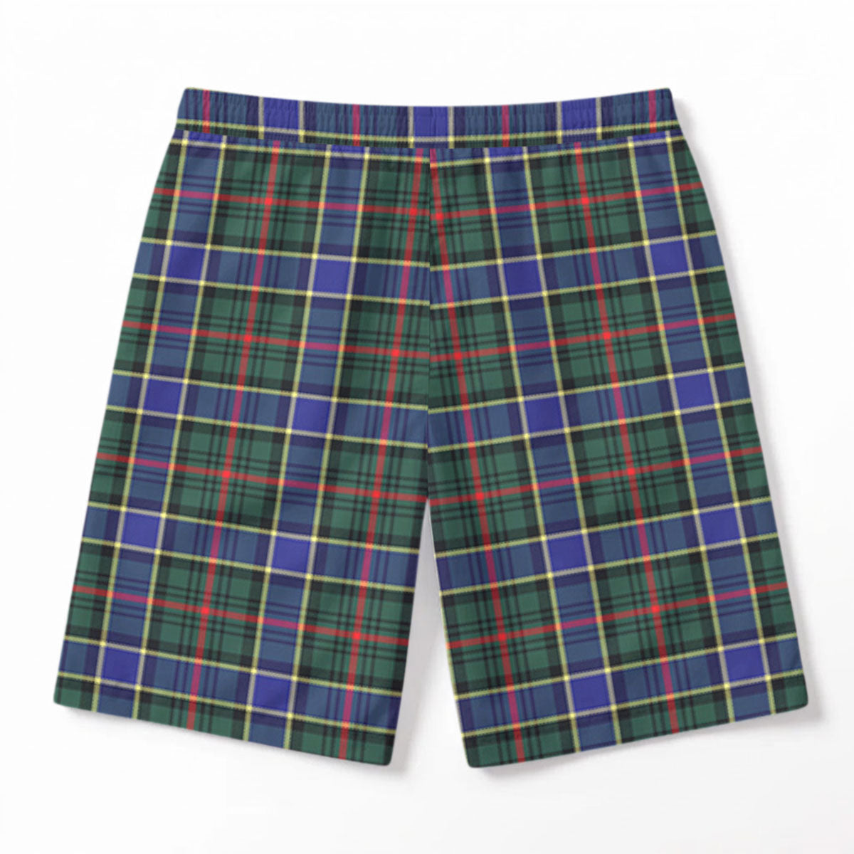 Ogilvie Hunting Modern Tartan Crest Men's Beach Shorts