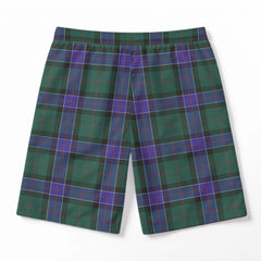 Sinclair Hunting Modern Tartan Crest Men's Beach Shorts