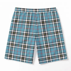 Thomson Blue Tartan Crest Men's Beach Shorts