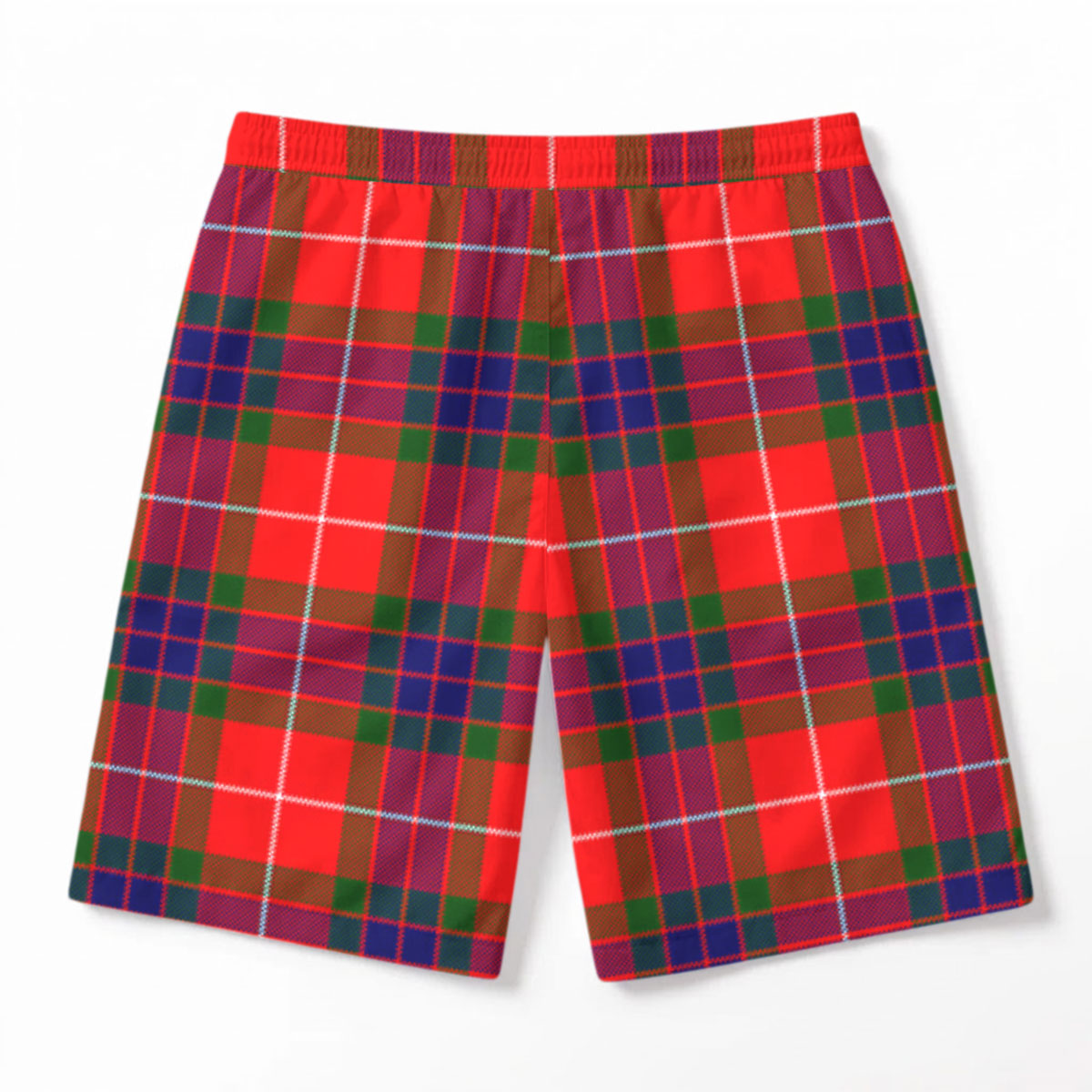 Tweedie Tartan Crest Men's Beach Shorts