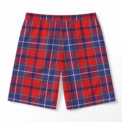 Wishart Dress Tartan Crest Men's Beach Shorts