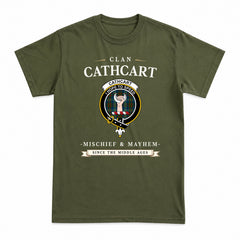 Cathcart Tartan Crest Mischief and Mayhem T-shirt