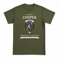 Cooper Ancient Tartan Crest Mischief and Mayhem T-shirt