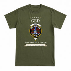 Ged Tartan Crest Mischief and Mayhem T-shirt