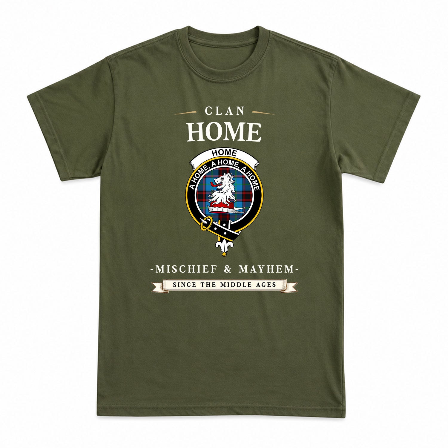 Home Ancient Tartan Crest Mischief and Mayhem T-shirt