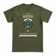 Keith Ancient Tartan Crest Mischief and Mayhem T-shirt