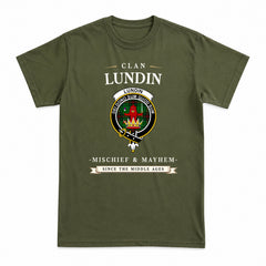 Lundin Tartan Crest Mischief and Mayhem T-shirt