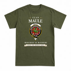 Maule Tartan Crest Mischief and Mayhem T-shirt