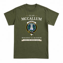 McCallum Ancient Tartan Crest Mischief and Mayhem T-shirt
