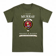 Murray (of Dysart) Tartan Crest Mischief and Mayhem T-shirt
