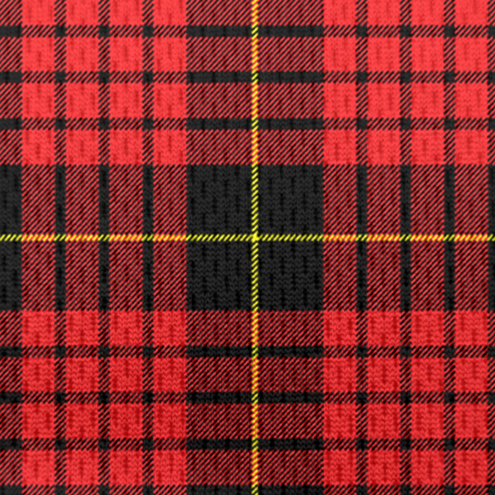 MacQueen Tartan Polo Shirt - Bird Eyes Mesh Fabric