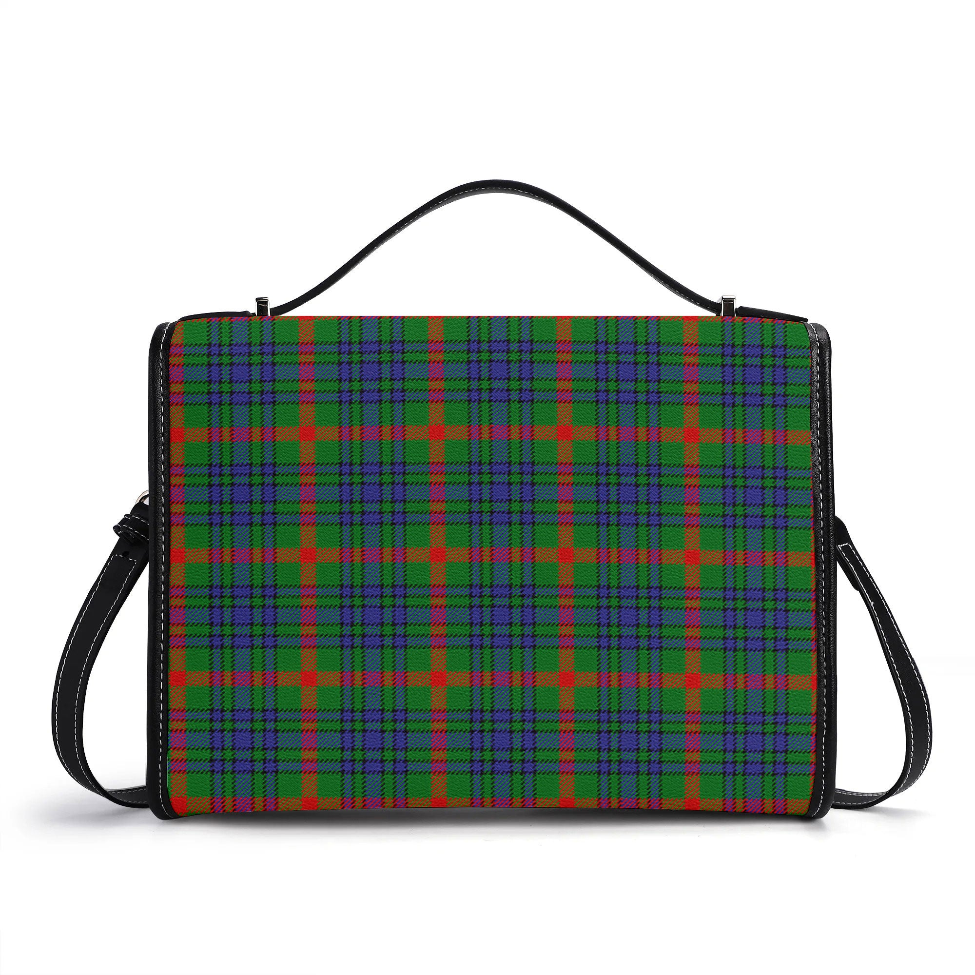 Aiton Tartan Crest Satchel Bag