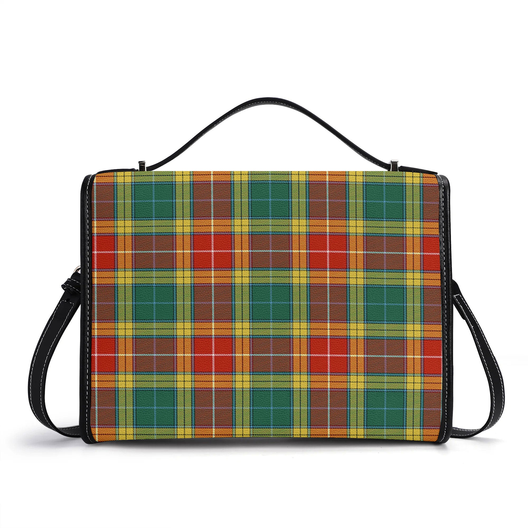 Buchanan Old Sett Tartan Crest Satchel Bag
