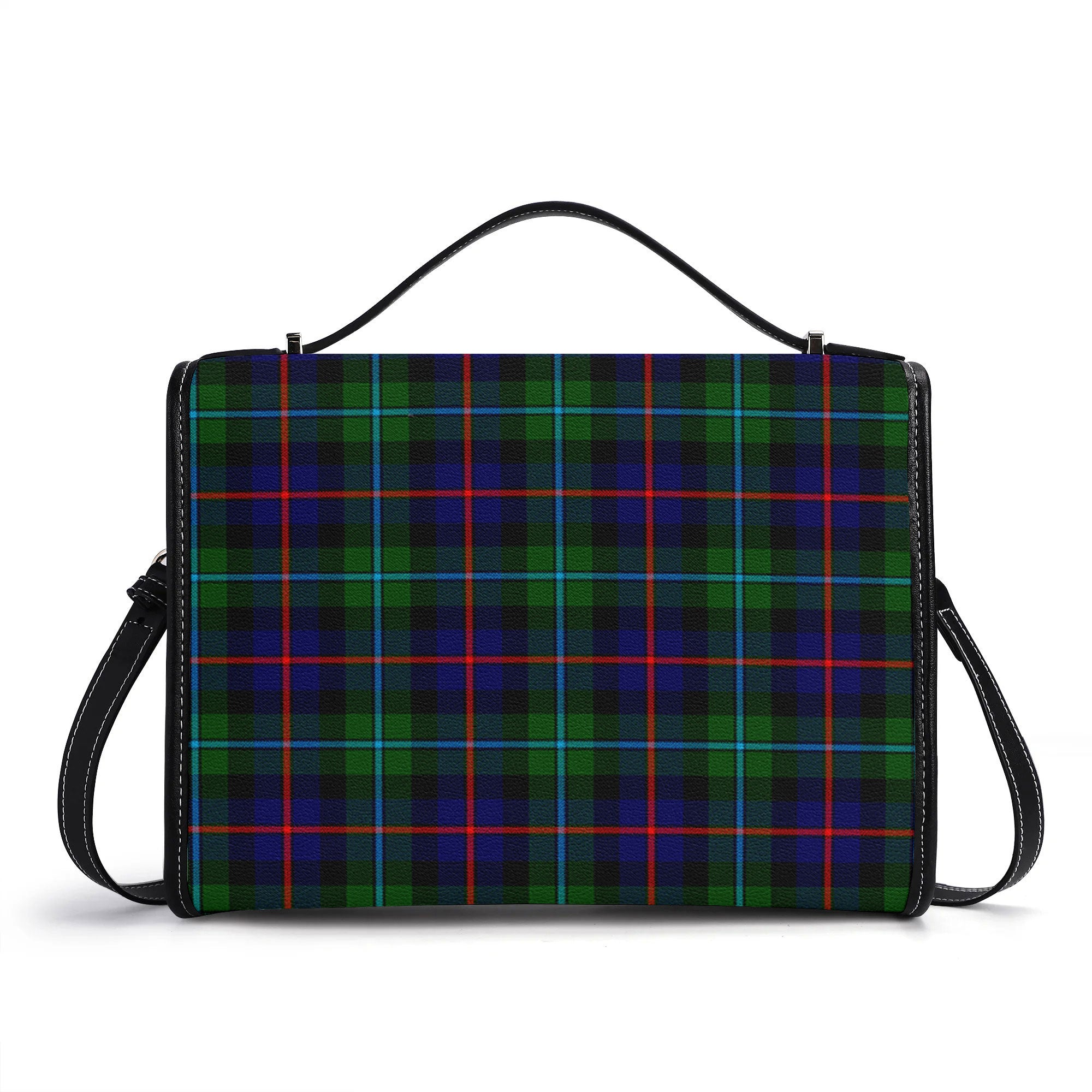Calder Tartan Crest Satchel Bag