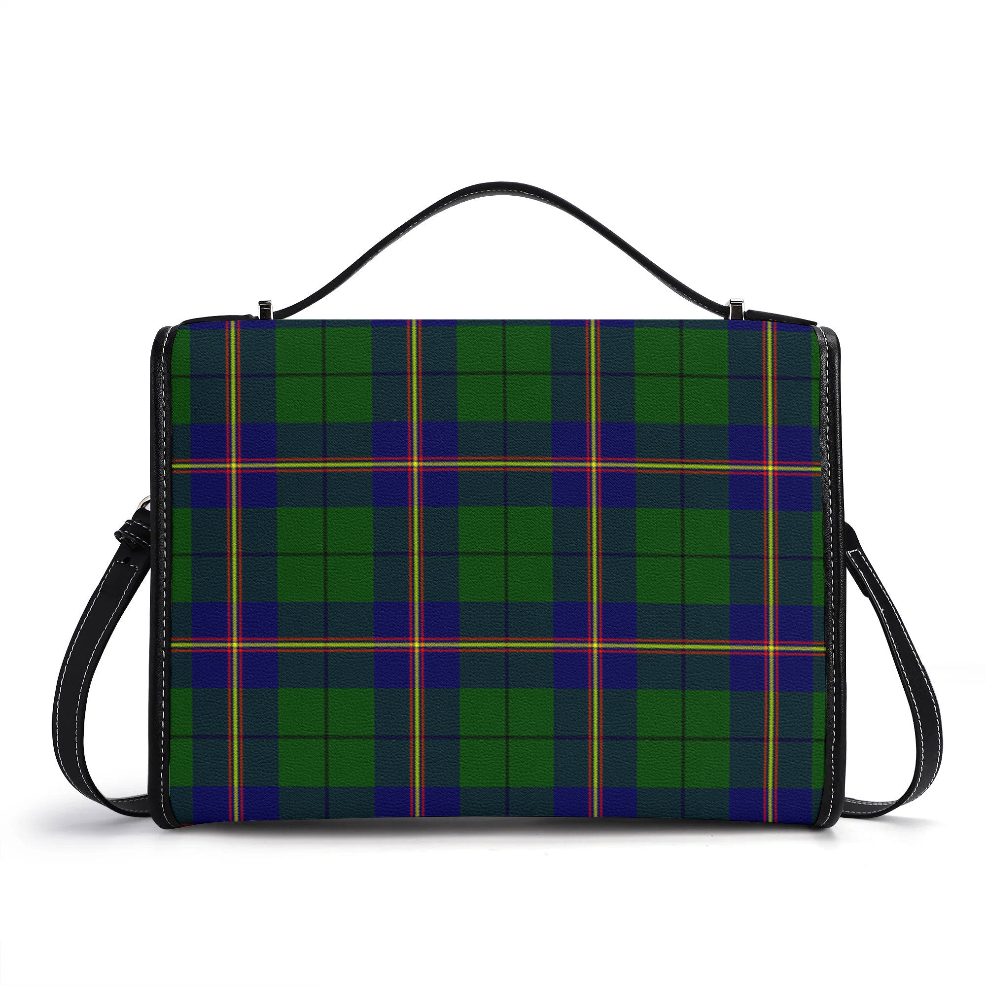 Carmichael Modern Tartan Crest Satchel Bag