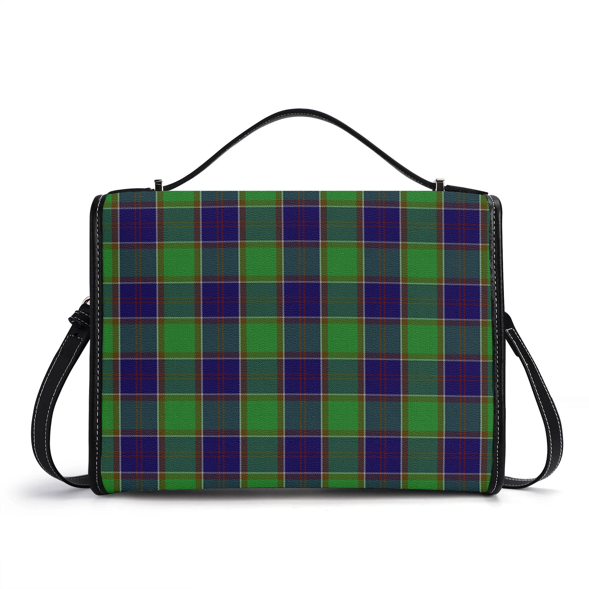 Colville Tartan Crest Satchel Bag