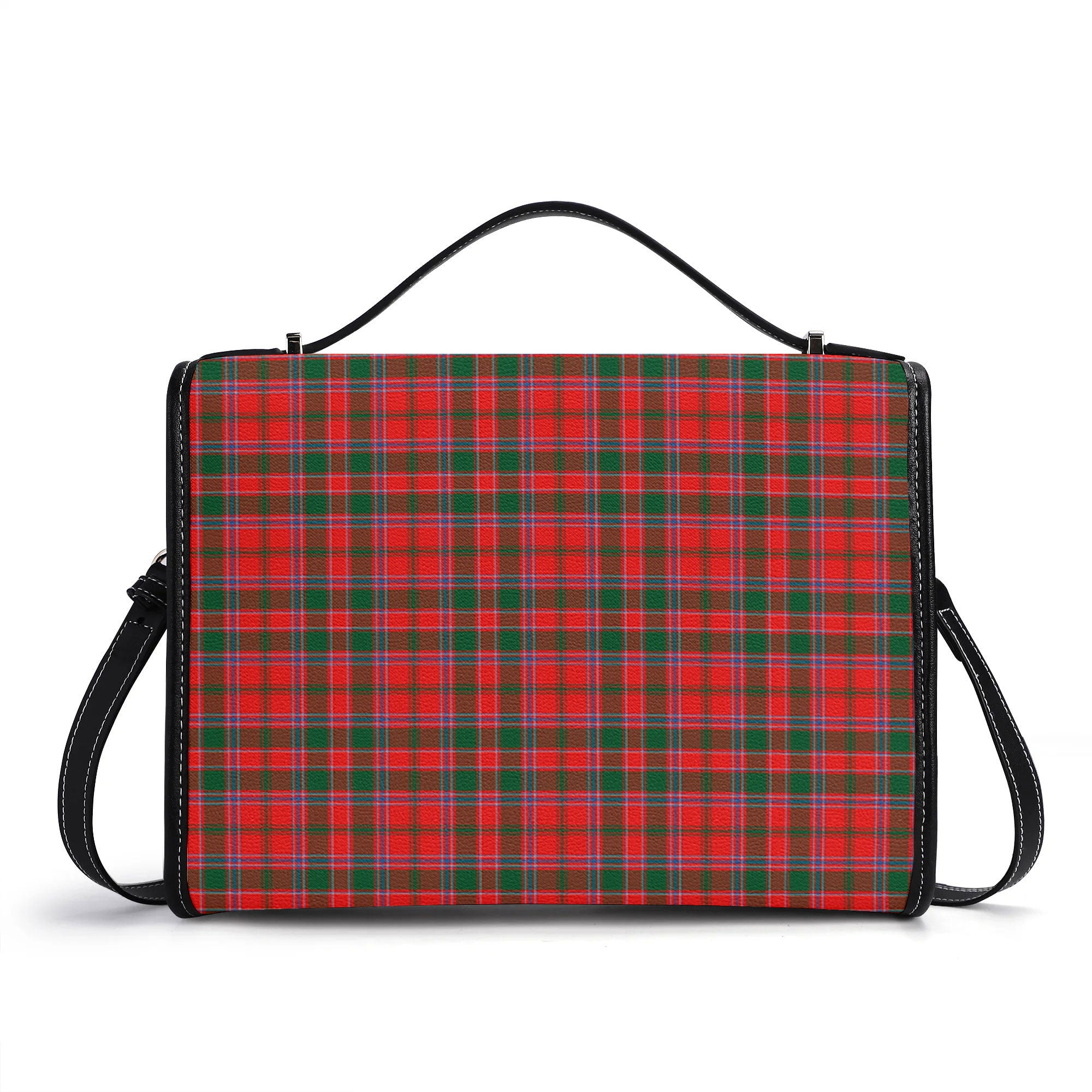 Dalziel Modern Tartan Crest Satchel Bag