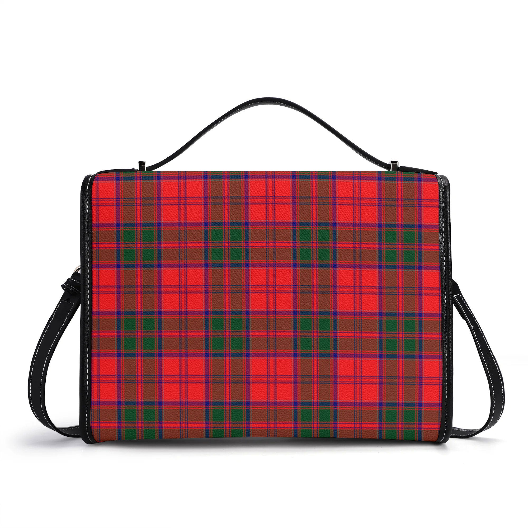 Drummond Modern Tartan Crest Satchel Bag