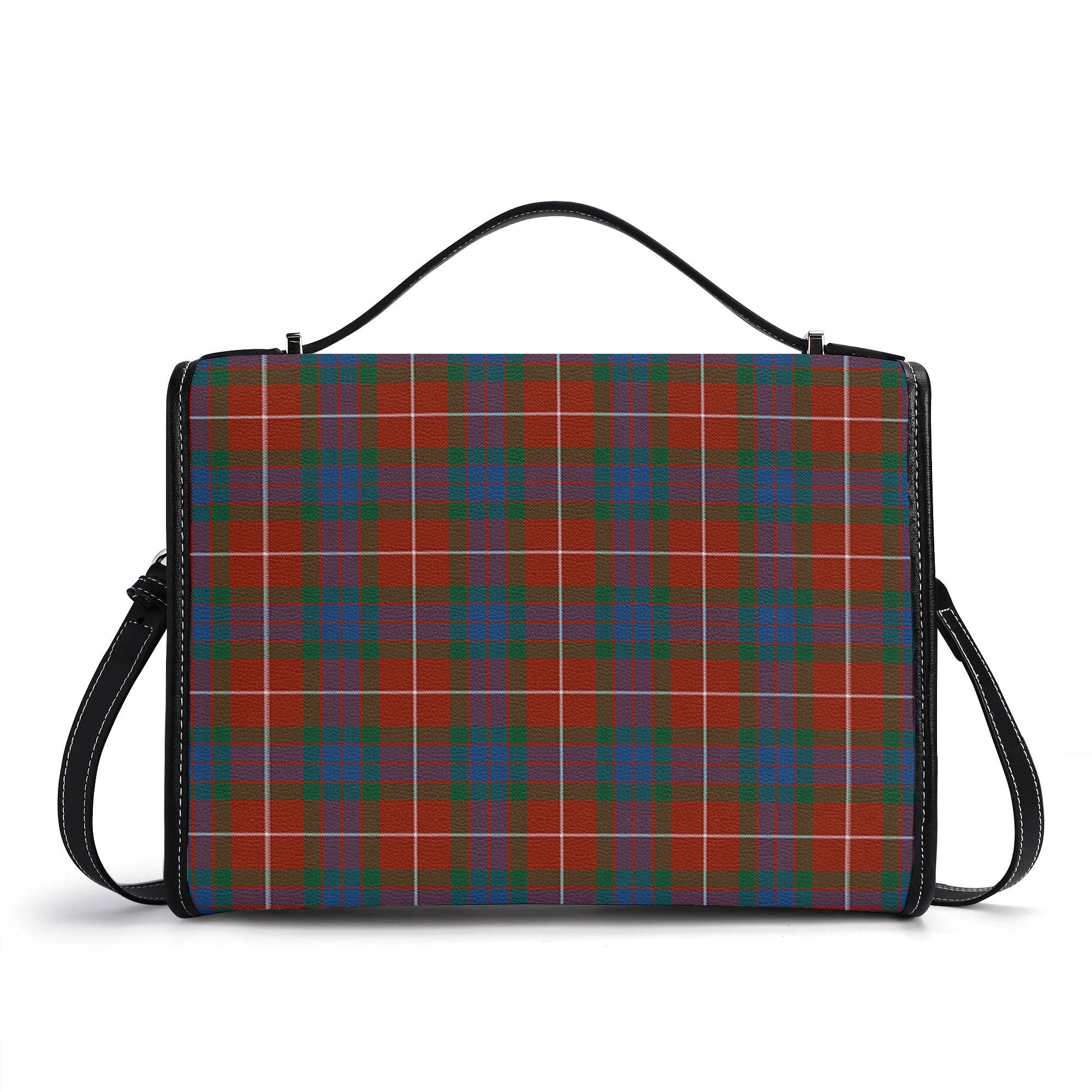 Fraser (of Lovat) Ancient Tartan Crest Satchel Bag