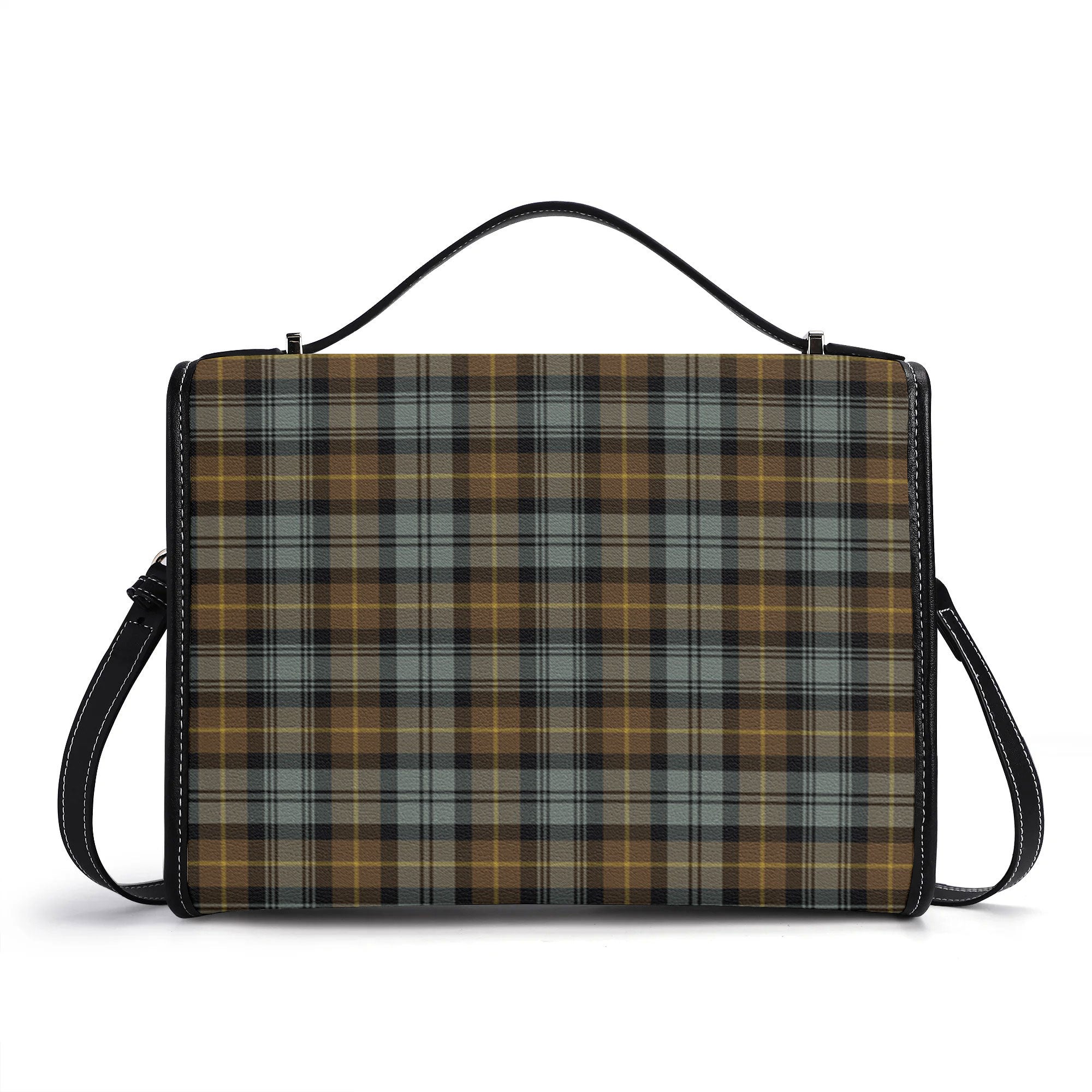 Gordon Weathered Tartan Crest Satchel Bag