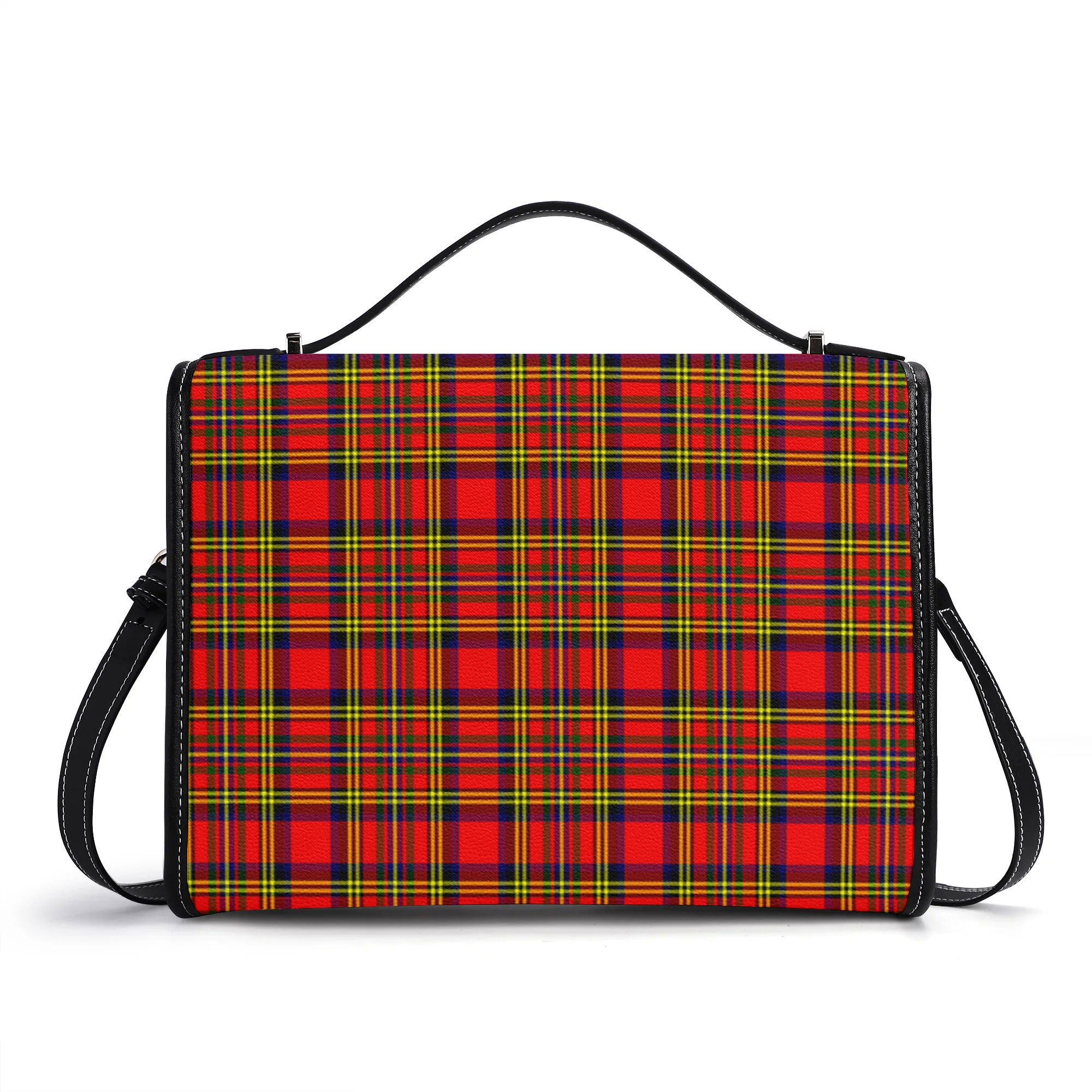 Hepburn Tartan Crest Satchel Bag