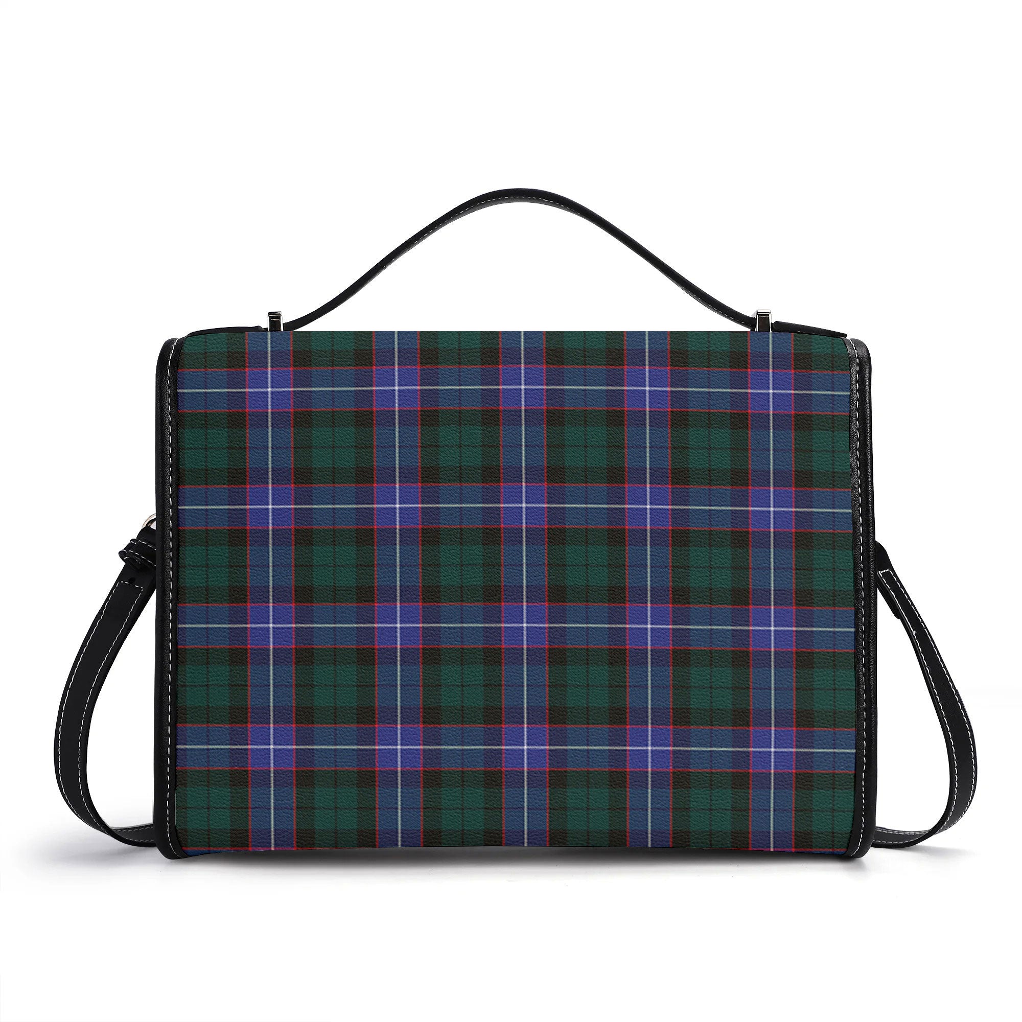 Hunter Modern Tartan Crest Satchel Bag