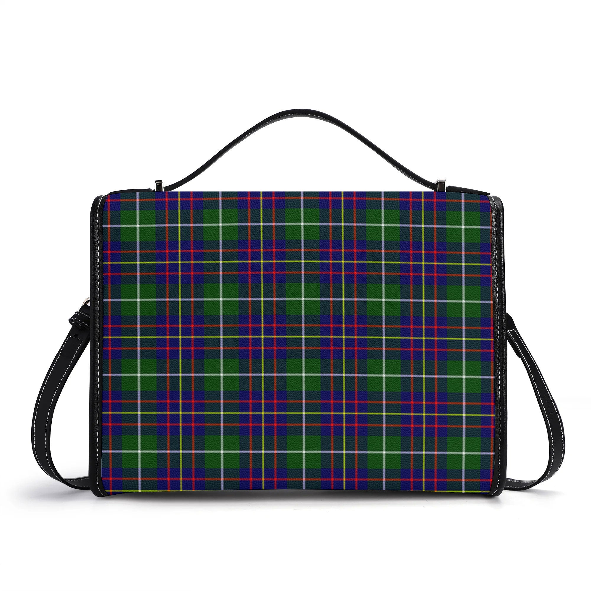 Inglis Modern Tartan Crest Satchel Bag