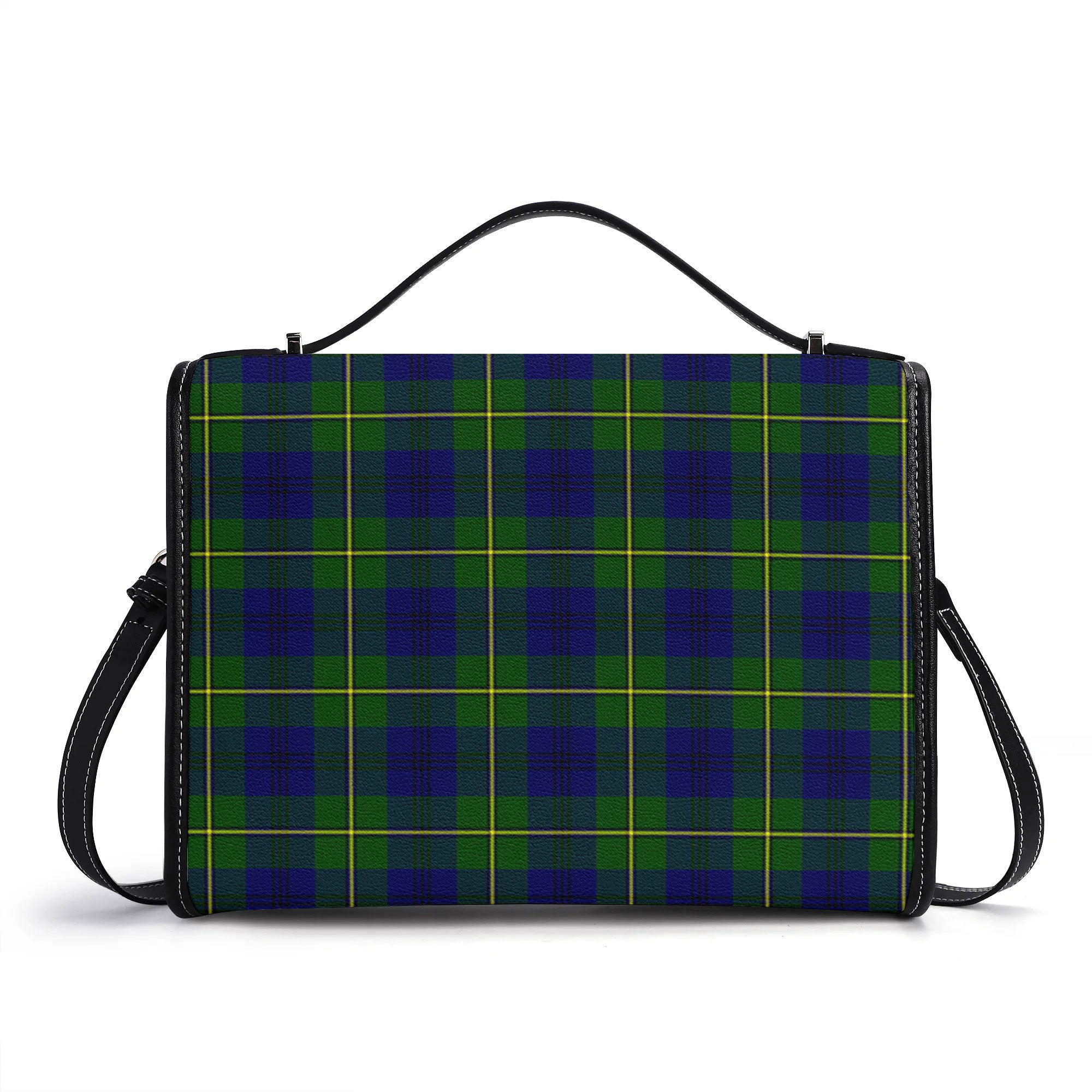 Johnson Modern Tartan Crest Satchel Bag