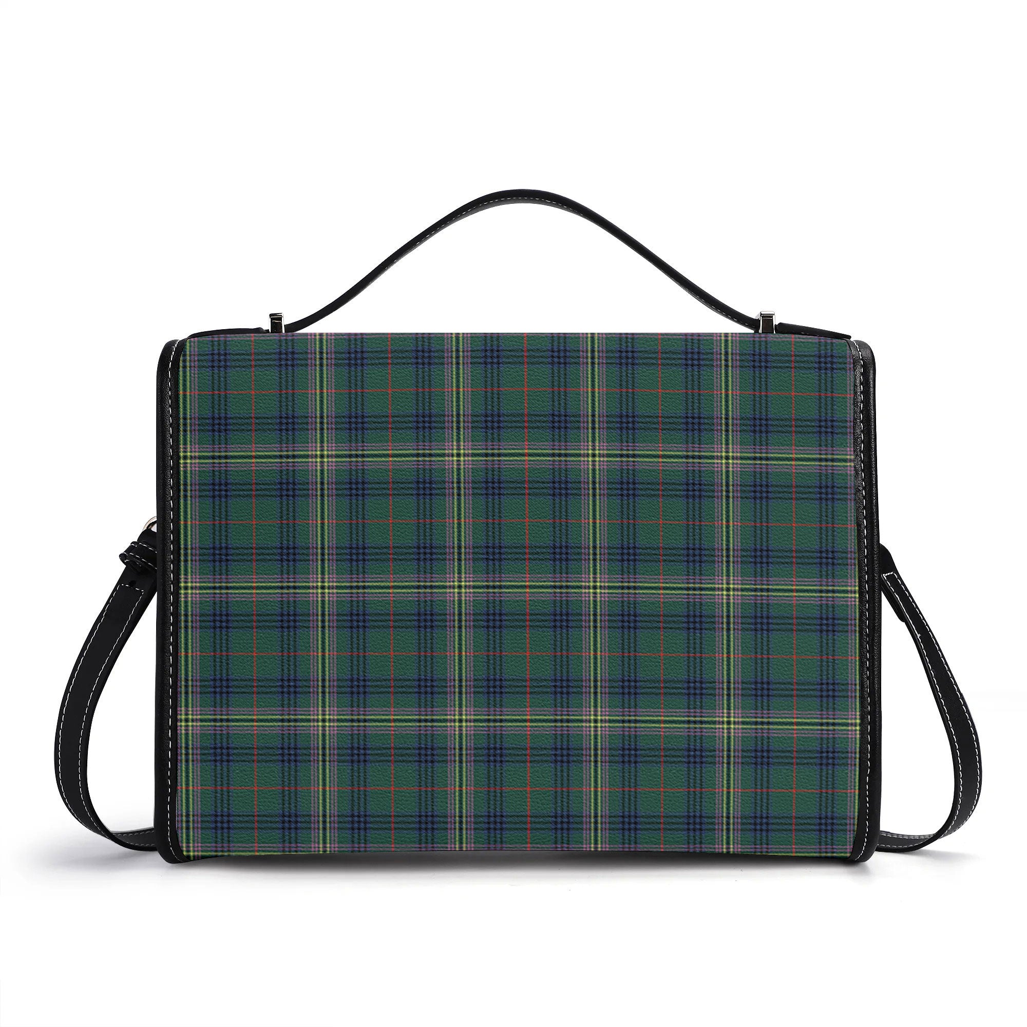Kennedy Modern Tartan Crest Satchel Bag