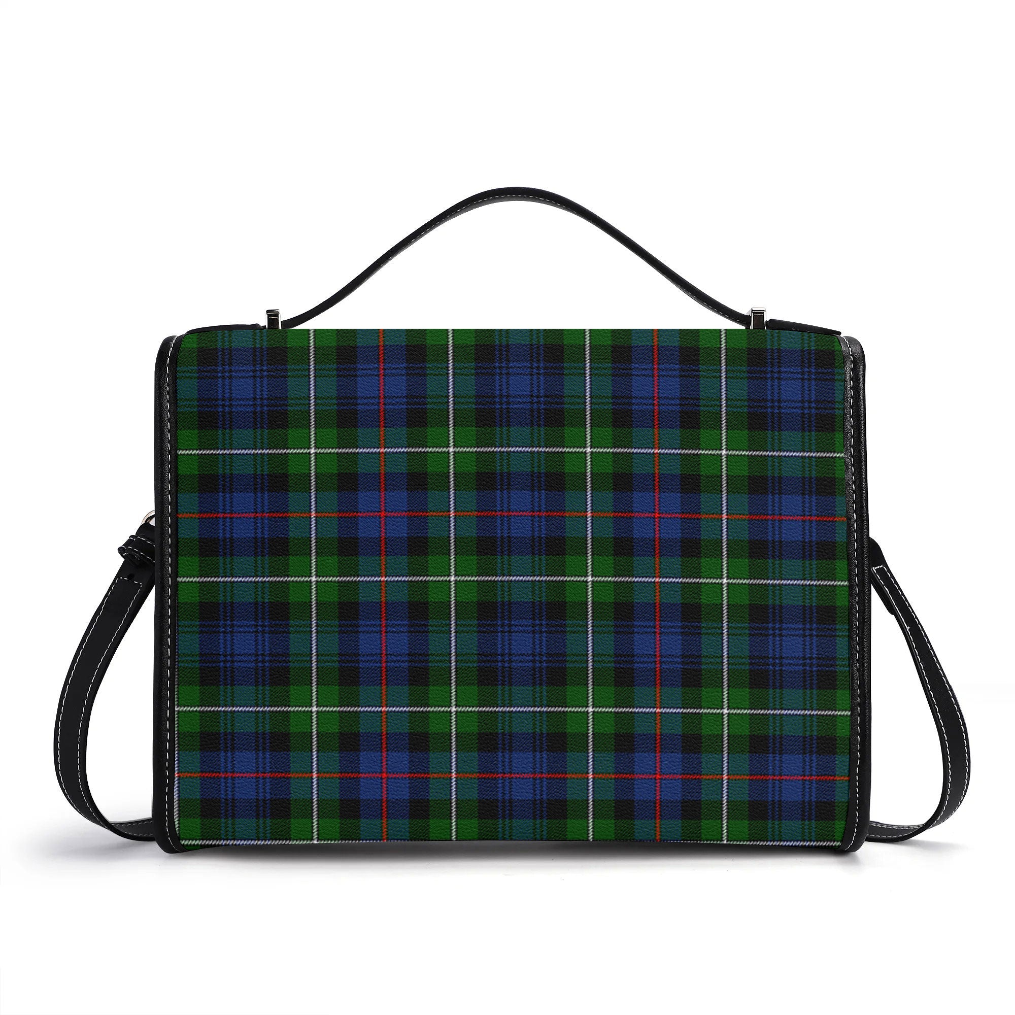 Kirkpatrick Tartan Crest Satchel Bag
