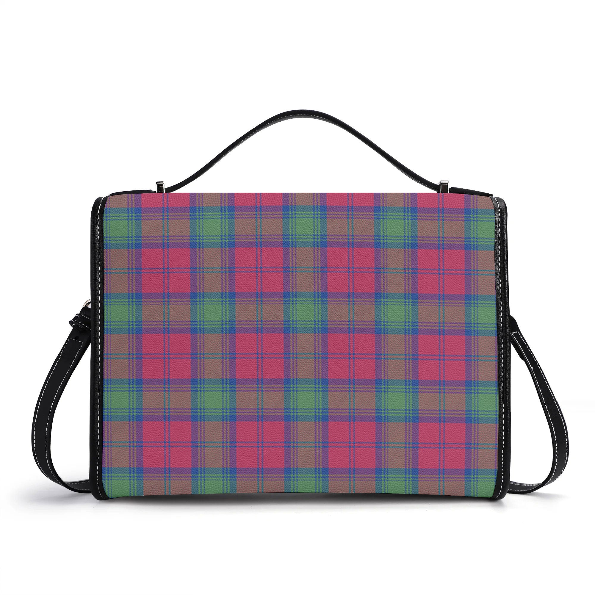 Lindsay Ancient Tartan Crest Satchel Bag