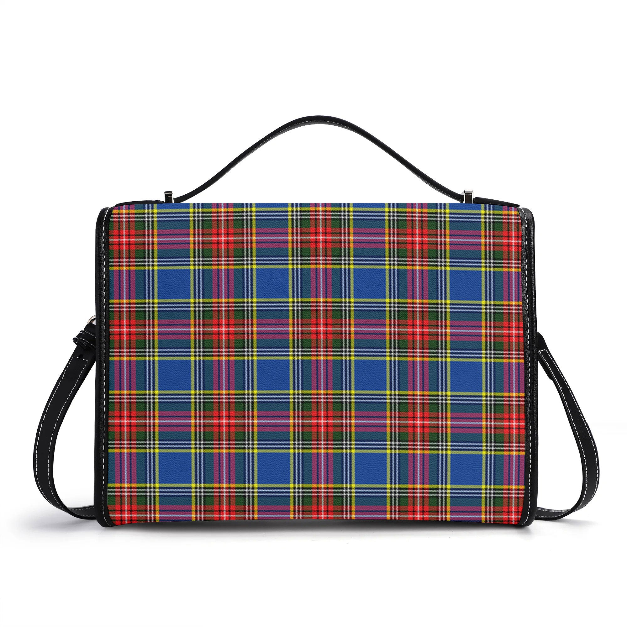 MacBeth Modern Tartan Crest Satchel Bag